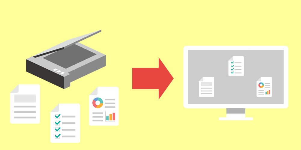 手書きの書類・帳簿をスキャンしアップロード